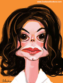 austin silly artist michael Jackson caricature celebrity