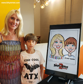 digital caricatures for trade shows in austin