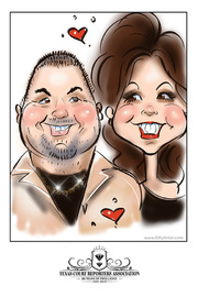 digital corporate ipad drawings cartoons by silly artist in austin