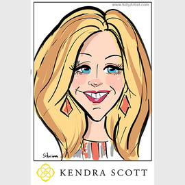 kendra scott flagship store digital caricatures austin texas