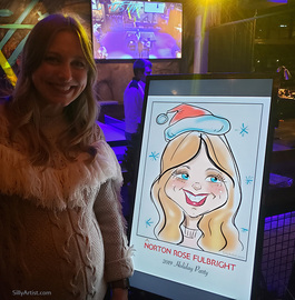 christmas corporate party ideas caricatures