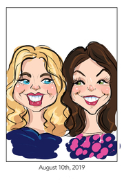 digital caricatures for parties in austin