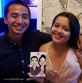 special party digital caricatures austin silly artist