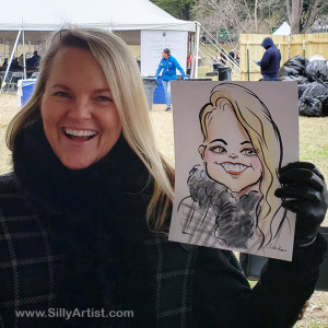 Austin Texas Governor's inauguration caricature Silly Artist