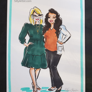 live fashion sketches artist in austin