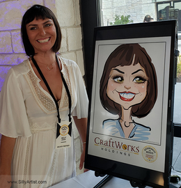 austin texas trade show ipad digital drawing caricatures