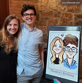 cute digital ipad drawings of people at the birthday party in austin