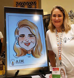 hire digital caricature artist in austin for convention silly artist