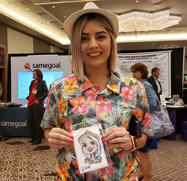 digital live sketches at convention in austin
