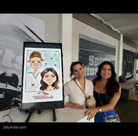 circuit of the americas digital draing of guests caricatures