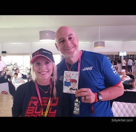 austin digital event caricatures at formula 1