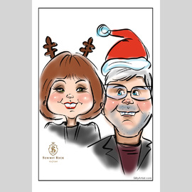 event caricatures in austin digital