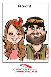 formula one austin caricature ideas