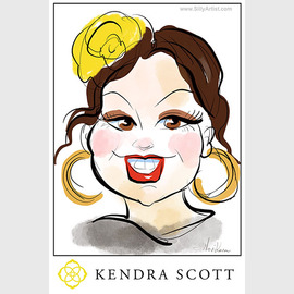 digital event caricatures austin texas