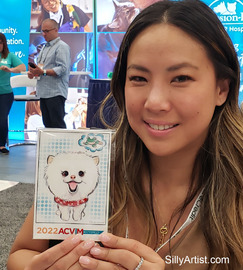pet digital caricature sketch at austin convention 