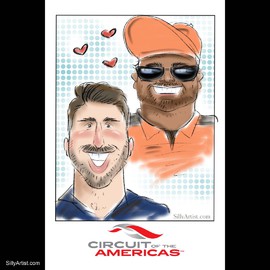 formula one digital caricature artist funny