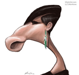 barbara streisand caricature svetlana novikova