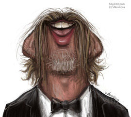 brad pitt caricature svetlana novikova