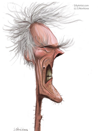 clint eastwood caricature svetlana novikova