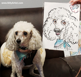 funny dog pet caricature cartoon austin texas